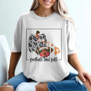 Football And Fall T-Shirt, Hawaii State, Leopard Pumpkin Tee, Autumn Football Shirt, Thanksgiving Gifts, Football Season Shirt