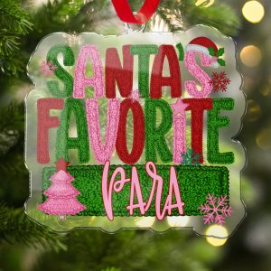 Santas Favorite Para Christmas Ornament, Holiday Decor Gift, Christmas Tree Decoration, Cute Festive Ornament for Para
