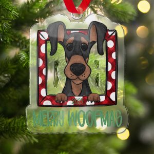 Merry Woofmas Dog Ornament Gift, Cute Dog Christmas Tree Decoration, Holiday Pet Lover Ornament, 2025 Dog Ornament, Dog Lover Gift