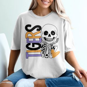 Cutest Halloween Ever T Shirt, Skeleton Tee, Spooky Season Shirt, Funny Fall Shirt, Pastel Goth Tee, Trendy Halloween Shirt, Aesthetic