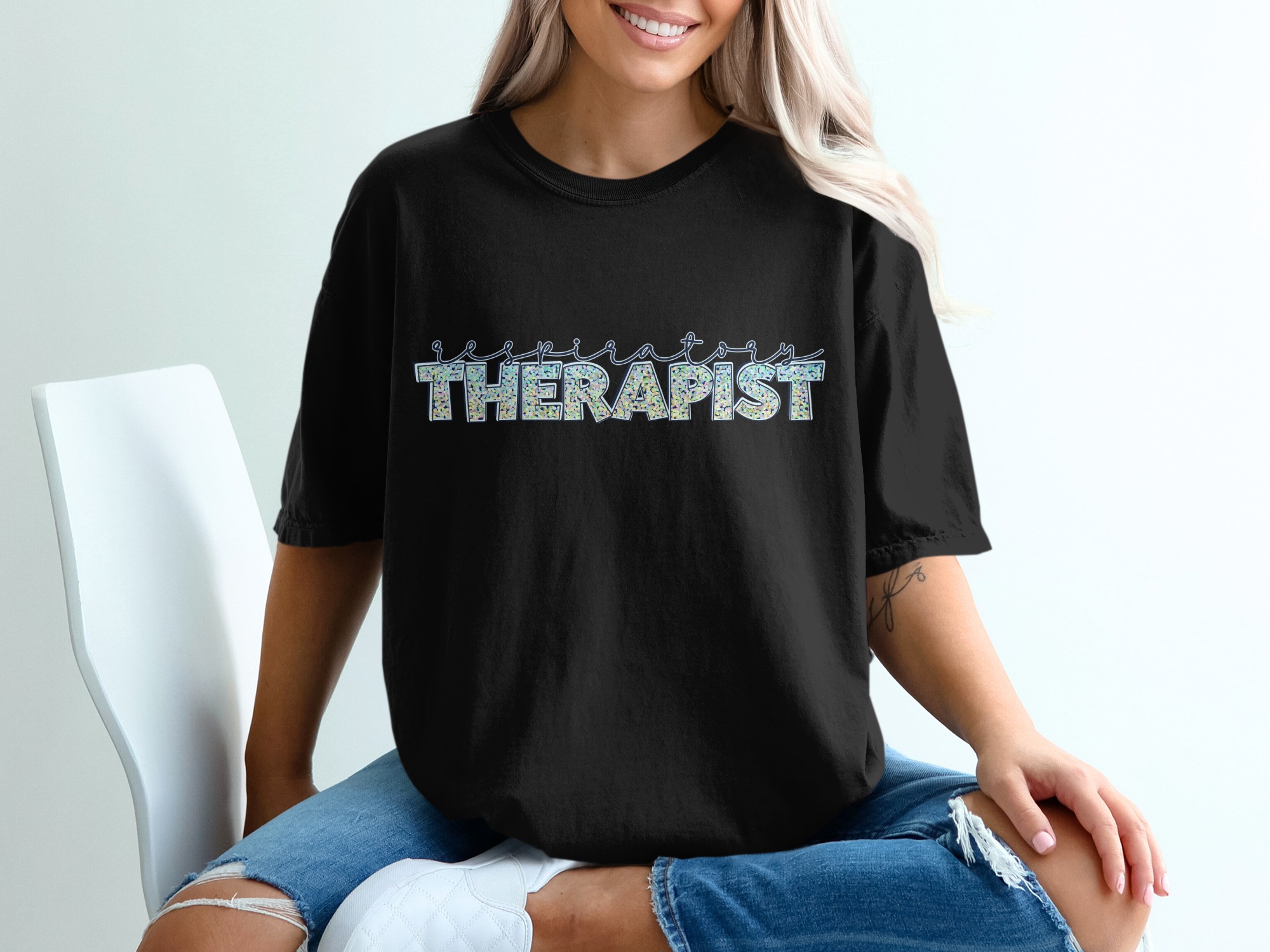 Respiratory Therapist T-Shirt, Cute Therapist Shirt, Gift for RT, Medical T Shirt, Healthcare Worker Tee, Respiratory Therapy Apparel - Image 2