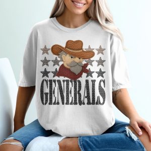 Generals T-Shirt, Cowboy Design Tee, Western Star Apparel, Vintage Style Top, Retro Graphic Shirt, Unique Gift Idea