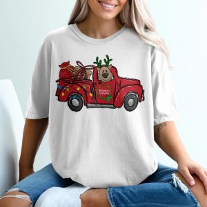 Reindeer Express T-Shirt, Christmas Truck Shirt, Holiday Tee, Cute Reindeer, Xmas Gift Idea, Festive Design, Seasonal Apparel