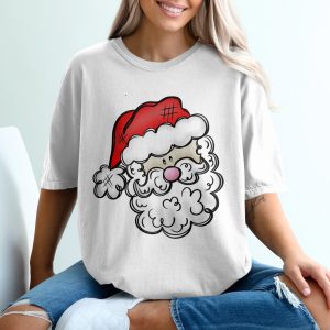 Santa Claus T-Shirt, Cute Christmas Tee, Holiday Season Shirt, Festive Apparel, Santa Graphic, Christmas Gift, Seasonal Design, Party Shirt