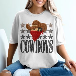 Cowboy T Shirt, Wild West Tee, Western Style Shirt, Bandit Cowboy Shirt, Vintage Cowboy Tee, Star Cowboys T-Shirt