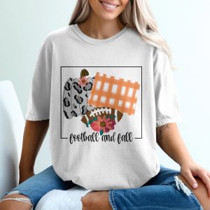 Football and Fall T-Shirt, Leopard Pumpkin, Plaid, Flowers, Autumn Tee, Game Day Shirt, Thanksgiving TShirt, Trendy T Shirt