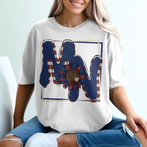 MN State Pride T-Shirt, Patriotic Sunflower Graphic Tee, Minnesota USA, Red White Blue Apparel, State Lover Gift, Summer Outfit, Trendy
