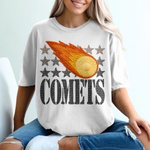 Comet T-Shirt, Celestial Tee, Astronomy Lover Gift, Space T-Shirt, Starry Sky, Unique Design Tee, Comets Graphic, Cool Trendy Shirt