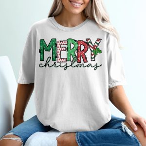 Merry Christmas T-Shirt, Holiday Tee, Festive Shirt, Christmas Gift, Seasonal Clothing, Graphic Tee, Unique Design, Xmas Apparel (136)