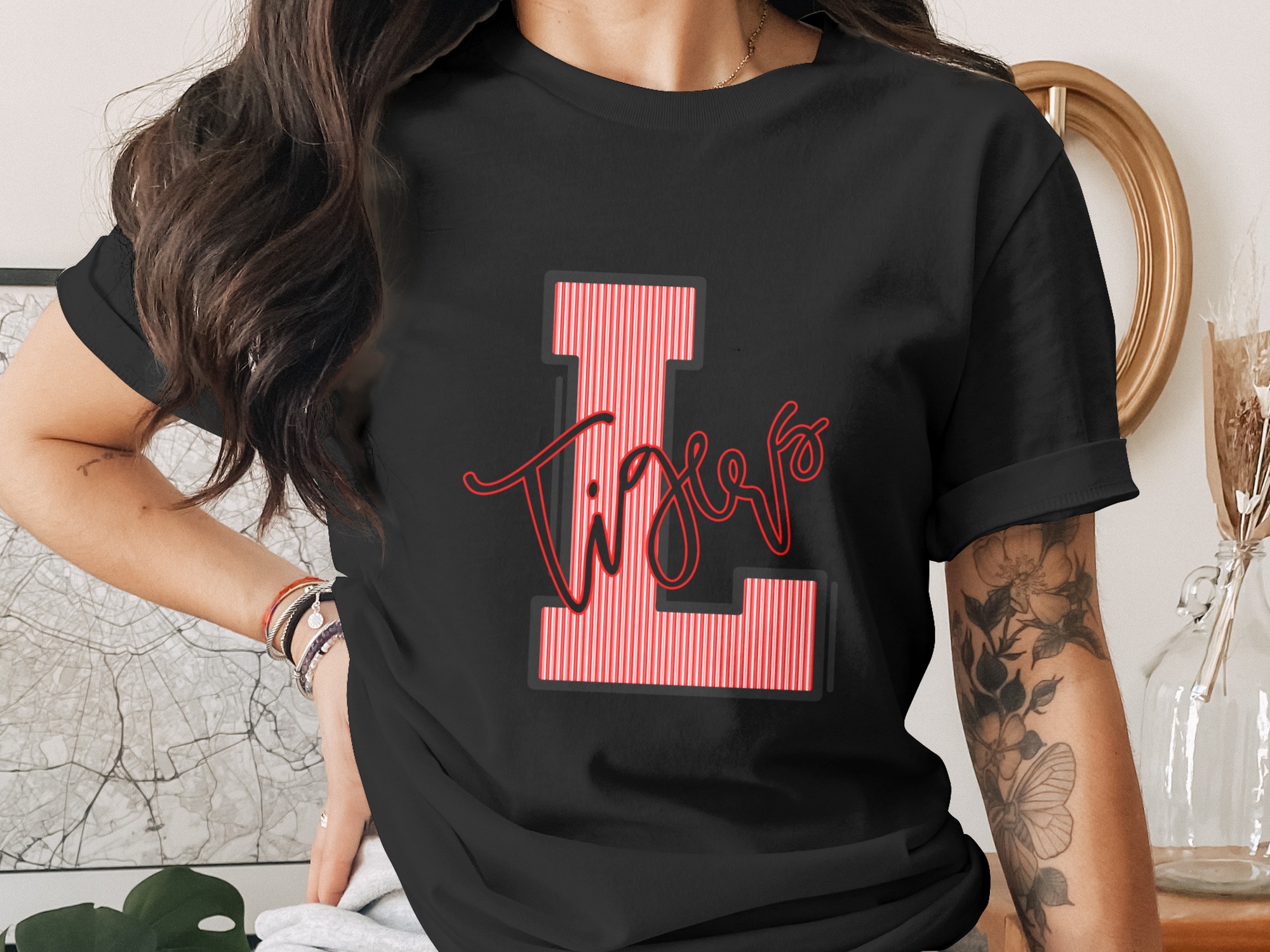 Letter L Tigers Sublimation Digital Download, Tigers PNG, DTF Designs, Sports Team Pride, School Spirit Graphic, Initial L Image - Image 2