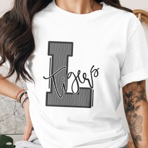 Tigers Letter L Design, Sports Team Logo, Collegiate Style, Monogram Initial, School Mascot, Cricut Ready Cut File, Printable Digital