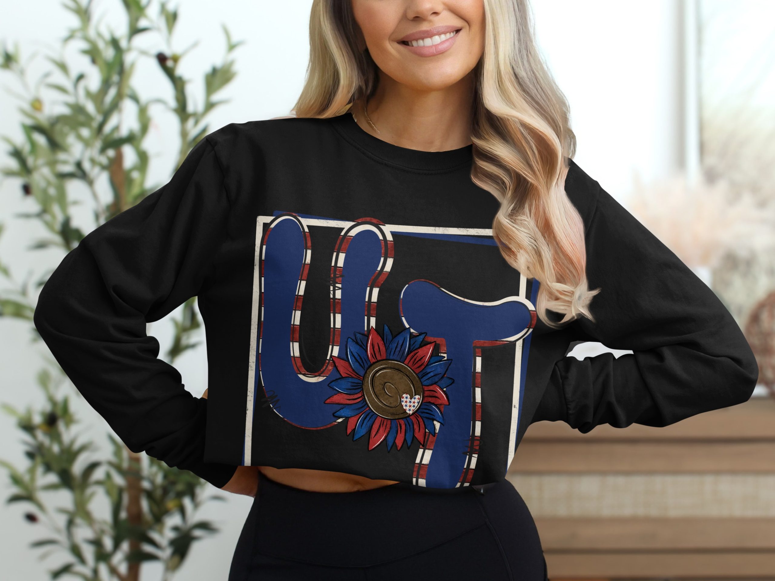 UT Long Sleeve T-Shirt, Fun State Pride Shirt, Unique Graphic Tee, Casual Everyday Wear, Bold Colors and Graphics, Comfortable Fit - Image 2