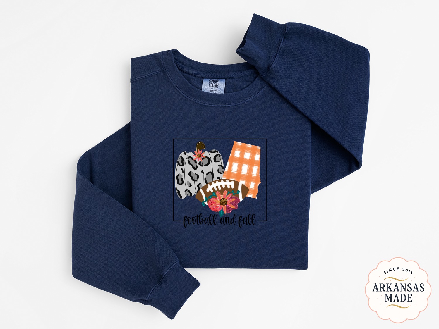 Football and Fall Sweatshirt, Pumpkin Sweatshirt, Autumn Sweatshirt, Game Day, Leopard Print, Floral Football, Trendy Fall Sweatshirt