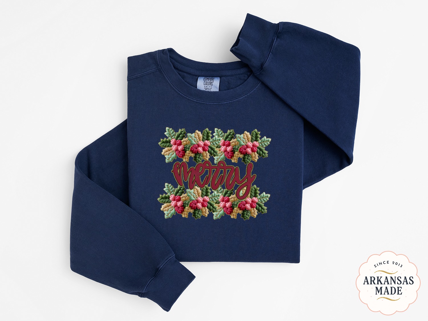 Merry Sweatshirt, Holiday Season, Christmas Sweatshirt, Floral Sweatshirt, Festive Sweatshirt, Winter Sweatshirt, Holiday Outfit, Merry