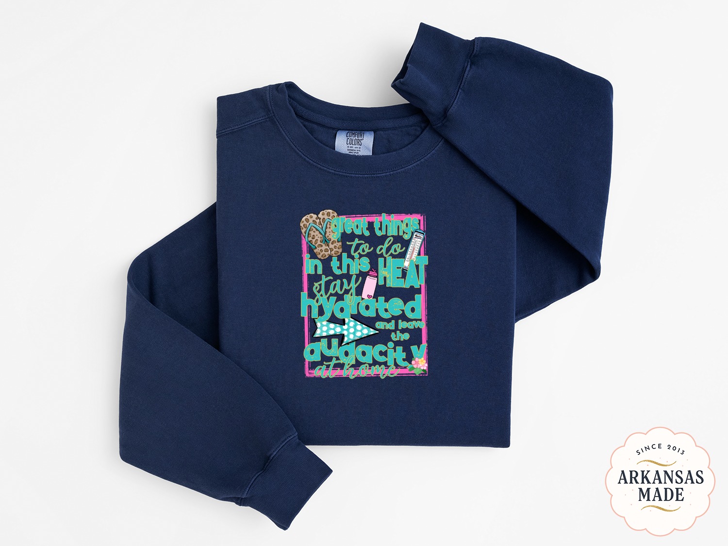 Heat Wave Sweatshirt, Summer Sweatshirt, Hydration Sweatshirt, Beach Sweatshirt, Vacation Apparel, Sarcastic Sweatshirt
