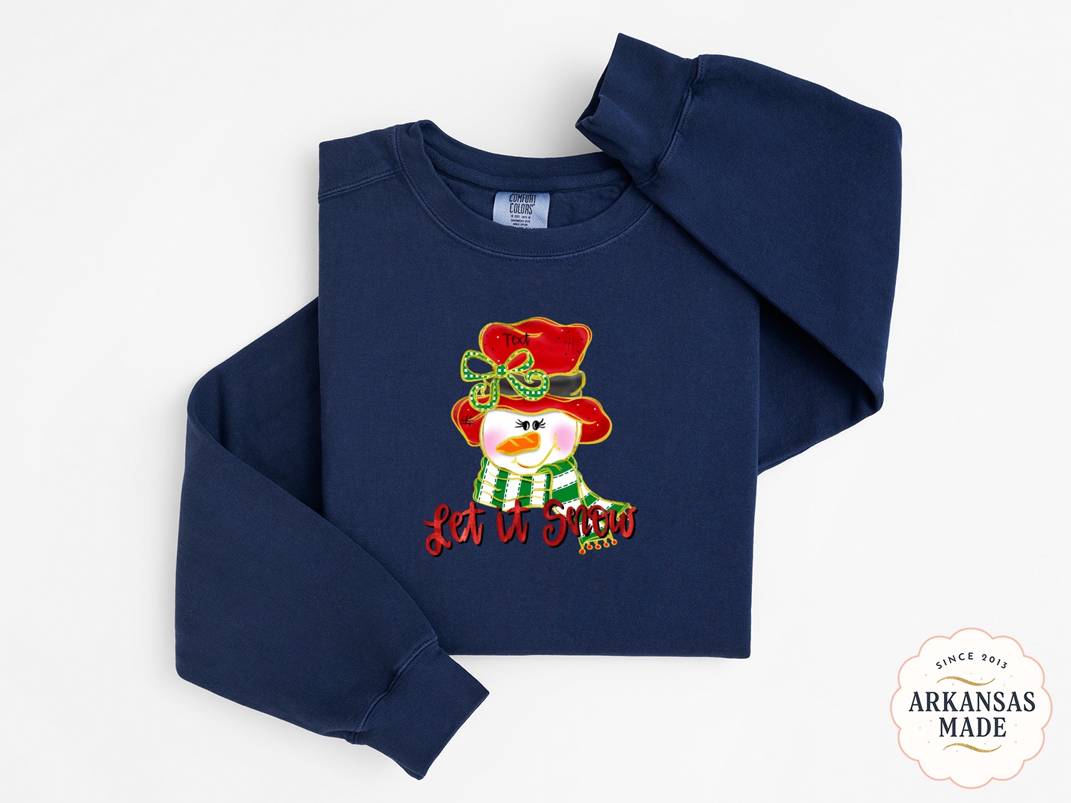 Christmas Snowman Sweatshirt, Let It Snow Holiday Sweatshirt, Winter Sweatshirt, Seasonal Sweatshirt, Festive Sweatshirt, Holiday Gift