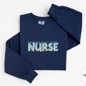 Emergency Room Nurse Sweatshirt, ER Nurse Apparel, Hospital Nurse Gift, Colorful Design, Medical Staff Sweatshirt, Nurse Week Gift, RN Gift