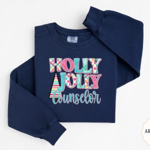 Holly Jolly Counselor Sweatshirt, Christmas Counselor, School Counselor Sweatshirt, Counselor Gift, Counselor Appreciation, Counselor