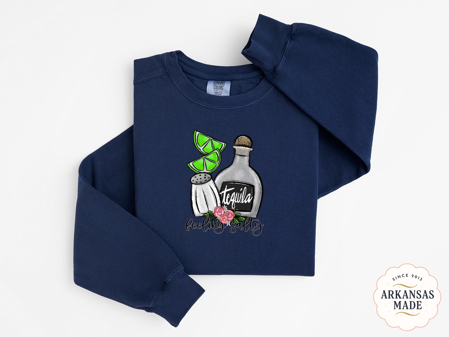 Feeling Salty Sweatshirt, Tequila Lime Shirt, Margarita Lover Gift, Cinco de Mayo Party Sweatshirt, Funny Drinking Sweatshirt, Gift for Her