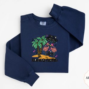 Christmas Flamingo Sweatshirt, Time to Flamingle Sweatshirt, Funny Christmas Sweatshirt, Tropical Christmas Sweatshirt, Holiday Apparel