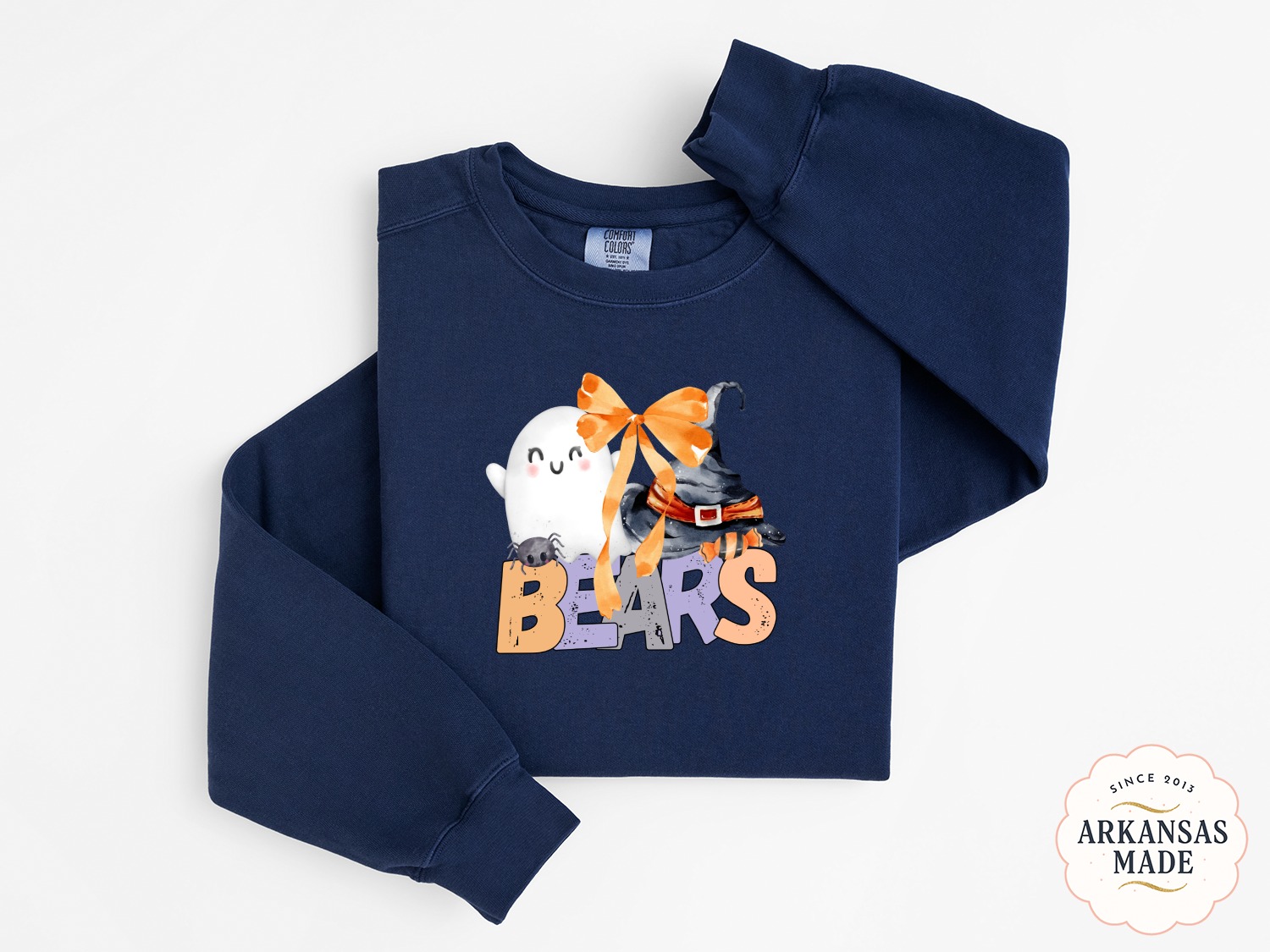 Halloween Bears Sweatshirt, Cute Ghost, Witch Hat, Spooky Season, Halloween Party Outfit, Trick or Treat, Fall Apparel, Kids Halloween