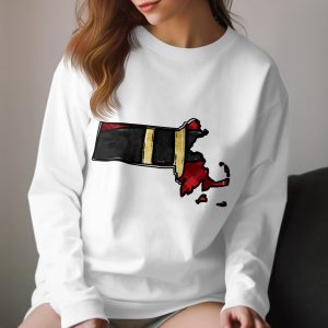 Massachusetts Map Long Sleeve T-Shirt, Unique State Pride Shirt, Stylish Map Art Tee, Perfect Gift Idea, Casual Wear, Comfortable Fit