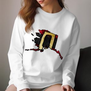 Alaska Flag Inspired Design, Long Sleeve T-Shirt, Unique Alaska Themed Apparel, Gift for Alaskans, Alaska State Pride Shirt