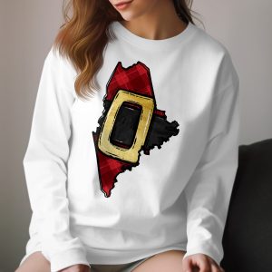 Ohio State Map Plaid Long Sleeve T-Shirt, Ohio Lovers Long Sleeve Shirt, Buckeye State T-Shirt Gift, Unisex Ohio Apparel, Unique Ohio Tee