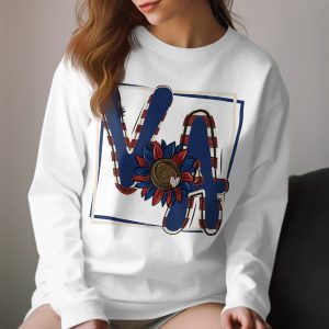 Vintage VA Long Sleeve T Shirt, Retro VA Graphic Tee, Virginia State Shirt, Unique Virginia Design Long Sleeve, State Pride Shirt