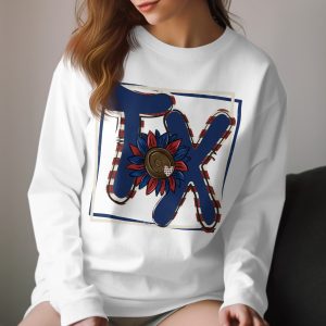 TX Themed Long Sleeve T-Shirt, Rustic Texas Graphic Tee, Southern Charm Shirt, Casual Wear, Trendy Fall Outfit, Unique State Pride Apparel