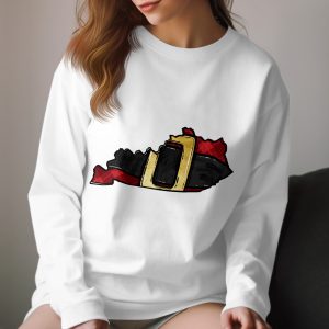 Kentucky State Christmas Shirt, Santa Belt Kentucky Shirt, Holiday Long Sleeve Tee, Festive Kentucky State Outline Christmas Top