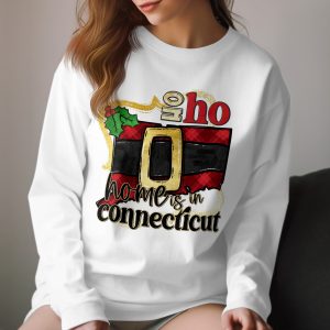 Home is in Connecticut Long Sleeve T-Shirt, Connecticut Christmas, Connecticut State Pride, Holiday Shirt, Festive Long Sleeve Shirt