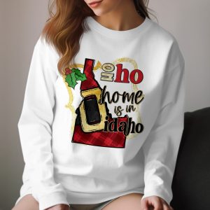 Ho Ho Home Idaho Long Sleeve T-Shirt, Christmas Idaho Shirt, Holiday Idaho Shirt, Idaho Christmas Gift, Idaho Gift Idea, Idaho Shirt