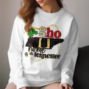 Tennessee Christmas Long Sleeve T-Shirt, Home State Holiday Shirt, Ho Ho Ho Tee, Xmas Long Sleeve Shirt, State Pride Christmas Gift