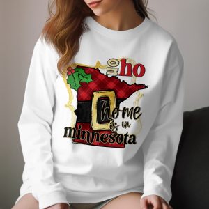 Minnesota Home Long Sleeve T-Shirt, Holiday Home State, Christmas, MN Pride, State Apparel, Festive Wear, Cozy Shirt