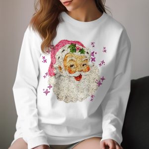 Vintage Santa Long Sleeve T-Shirt, Retro Santa Tee, Christmas Long Sleeve Shirt, Holiday Apparel, Santa Claus Shirt, Festive Clothing