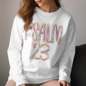 Psalm 23 T-Shirt, Bible Verse Shirt, Christian Apparel, Religious Tee, Colorful Graphic Design, Scripture Shirt, Faith Gift, Jesus Shirt