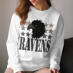 Ravens Graphic T-Shirt, Bird Lover Tee, Raven and Stars Design, Birding Gift, Cool Bird Apparel, Unique Design T-Shirt, Animal T-Shirt