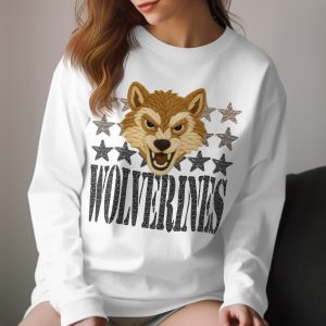 Wolverines T-Shirt, Mascot T-Shirt, Team T-Shirt, Fan Apparel, Sport T-Shirt, Graphic Tee, Animal Tee, Star T-Shirt, Stylish Tee