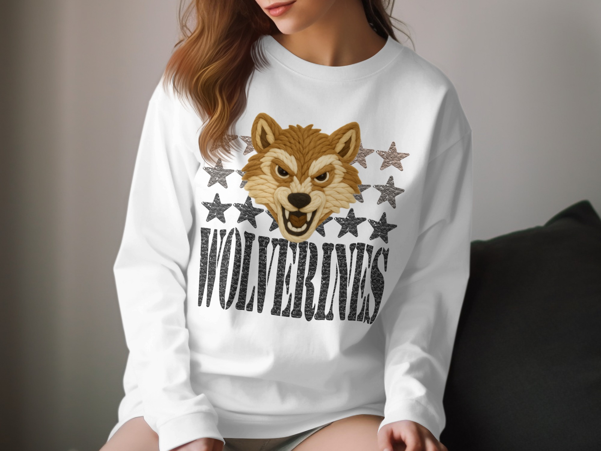 Wolverines T-Shirt, Mascot T-Shirt, Team T-Shirt, Fan Apparel, Sport T-Shirt, Graphic Tee, Animal Tee, Star T-Shirt, Stylish Tee