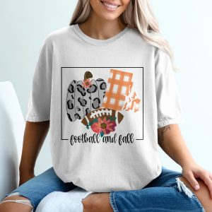 Football and Fall T-Shirt, Leopard Pumpkin T-Shirt, Autumn T-Shirt, Thanksgiving T-Shirt, Floral T-Shirt, Plaid T-Shirt