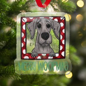 Merry Woofmas Ornament Cute Dog Lover Gift 2025 Christmas Decoration Perfect Pet Owners Festive Holiday Keepsake