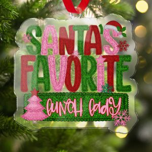 Santa's Favorite Bunch Ornament, Funny Ornament, Christmas Ornament, Holiday Decor, Unique Gift Idea, Christmas Gift, Ornament Keepsake