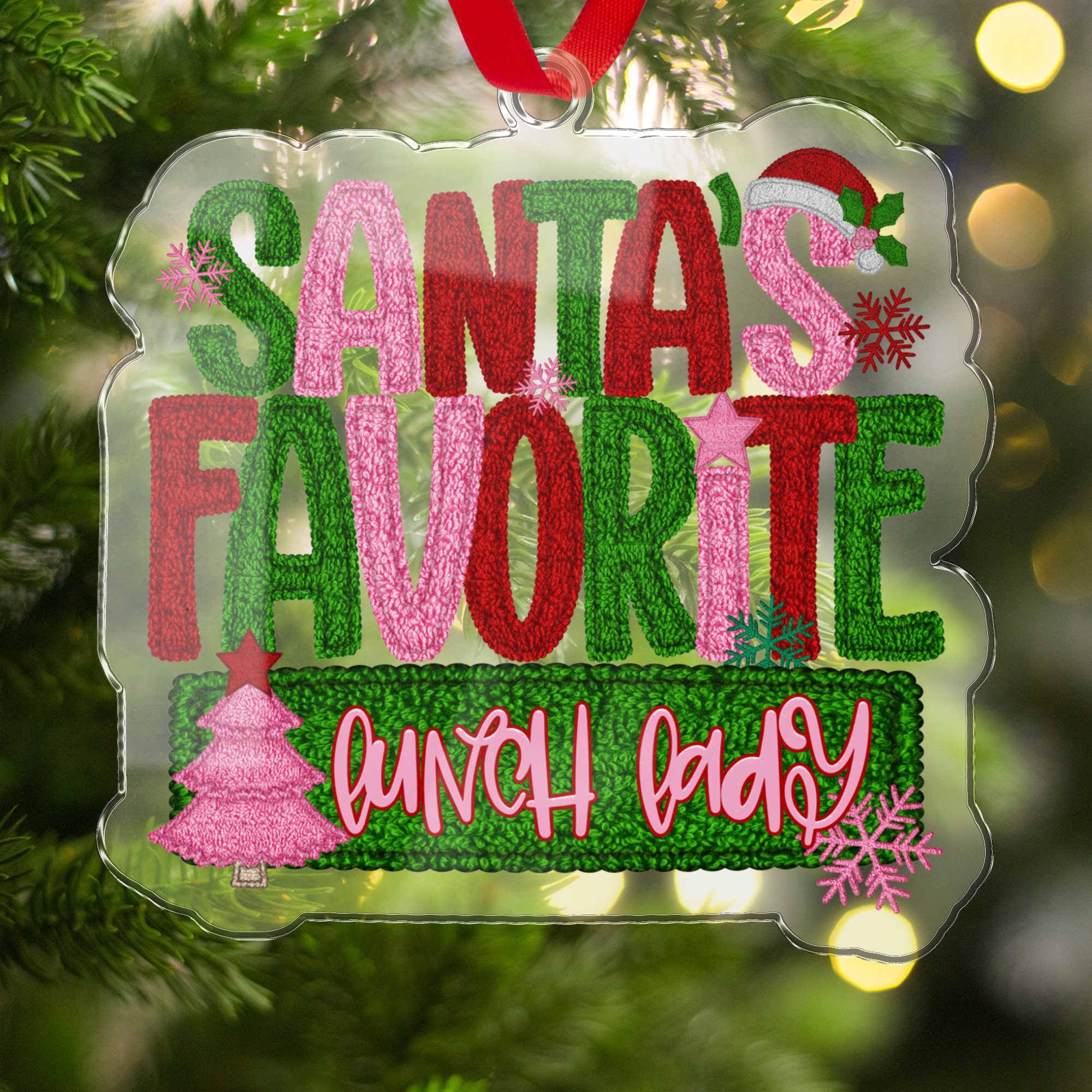 Santa's Favorite Bunch Ornament, Funny Ornament, Christmas Ornament, Holiday Decor, Unique Gift Idea, Christmas Gift, Ornament Keepsake