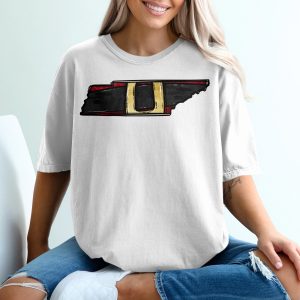 Tennessee Vols T-Shirt, Black and Gold, State Pride, University of Tennessee, Rocky Top Apparel, Fan Gear, Gift Idea