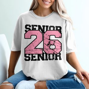 Senior 2026 T-Shirt, Graduation Tee, Class of 2026, Senior Year, Distressed Style, Senior Gift, Graduation Gift, High School, College