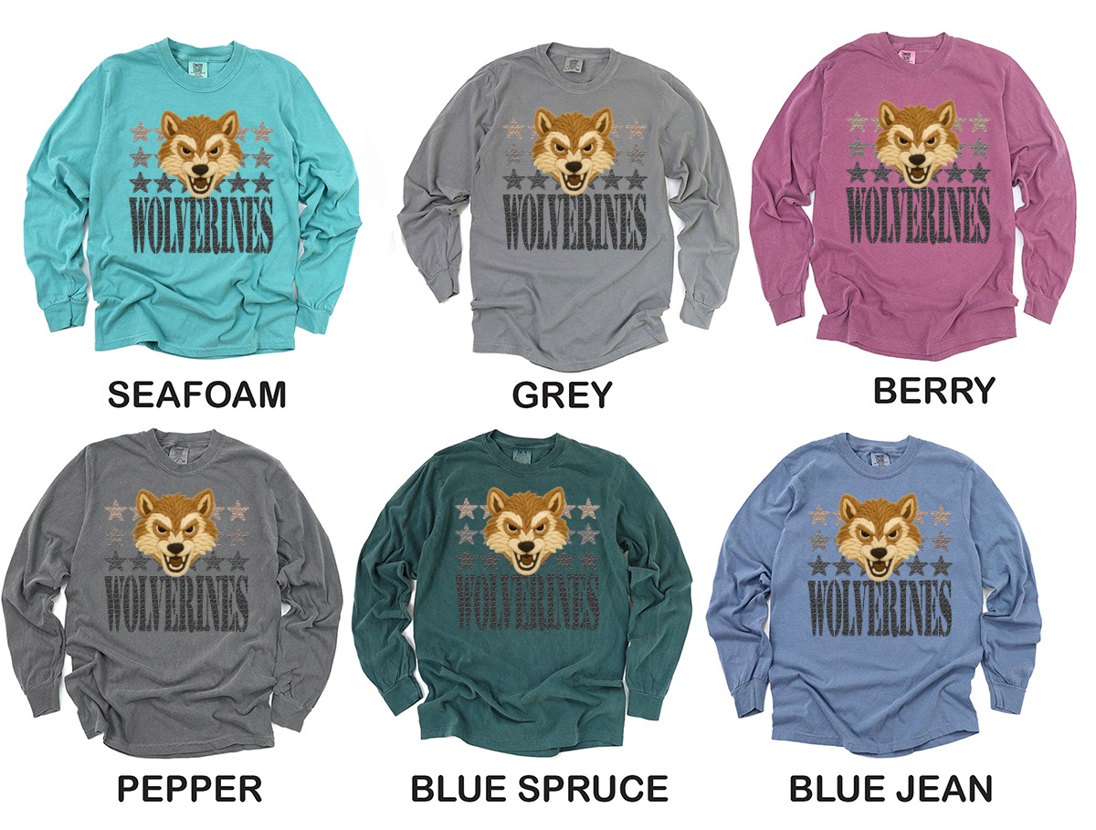 Wolverines T-Shirt, Mascot T-Shirt, Team T-Shirt, Fan Apparel, Sport T-Shirt, Graphic Tee, Animal Tee, Star T-Shirt, Stylish Tee - Image 3