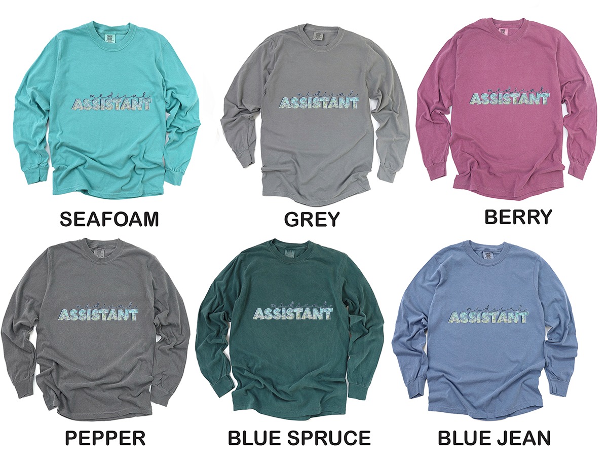 Medical Assistant Long Sleeve T Shirt, MA Appreciation Tee, Medical Field Gift, Healthcare Hero, Nurse Assistant, MA Week Long Sleeve T - Image 3