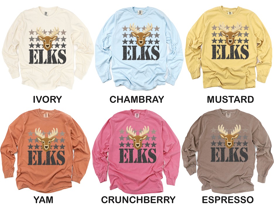 Elks T-Shirt, Knitted Deer with Stars, Animal Graphic Tee, Unique Design Gift, Wildlife Lover Apparel, Fashionable Shirt for Men and Women - Image 4