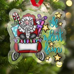 Santa Claus Christmas Ornament, Fun Holiday Decoration, Festive Christmas Tree Decor, Christmas Gift Idea, Holiday Home Decor
